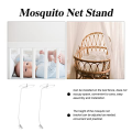 Mosquito Net Stand Mosquito Net Holder Clip- on Crib Canopy Holder Rack Mosquito Net Accessories for Baby Crib Bed. 