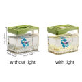 Aquarium Transparent Mini Fish Drop Resistant Shatterproof Desktop Fish Plastic Stackable Turtle Home. 