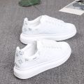 Niche White Design Couple Kun College ﹂ Student Style Sports Popular Shoes Wheat Casual Trend Printed All-Matching Men and Women ﹉. 