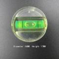 Spirit Level Vials Round Fame Square Horizontal Bubble Protractor for Three-direction Spirit Level Ruler. 