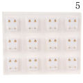 12 Pairs Medical Earrings Piercing Tool Ear Stud Surgical Steel Earrings Jewelry. 