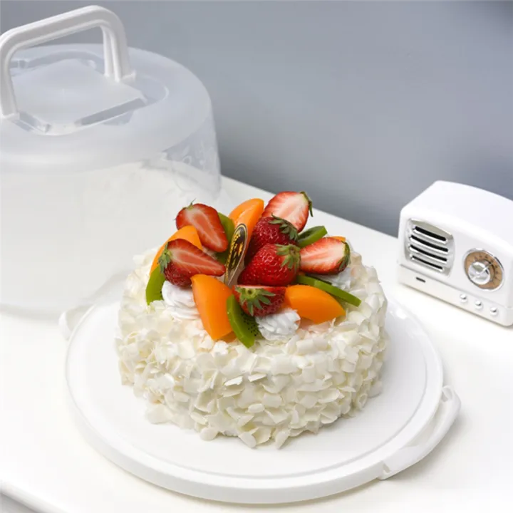 Cake Transport Box with Lid and Handle Cake Box Cup Cake Container with ...