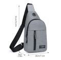 Men's Chest Bag New Fashion Korean-Style Casual Sports Water-Proof Shoulder Crossbody Bag Cross Body Chest Bag for Men. 