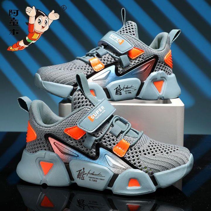 Astro%20Boy%20Shoes%20Summer%20New%20Breathable%20Mesh%20Sneakers%20Boys%20Middle%20and%20Big%20Children%20Hollow%20out%20Single%20Mesh%20Running%20Shoes%20-%20Image%206