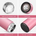 Water Bottle Temperature Control LCD Water Bottle Touch Screen 500 ML Stainless Steel Sports Water Bottle with LED Temperature Display,Double Wall Vacuum Insulated Water Bottle, Stay Hot for 24 Hrs,Cold for 24 Hrs. 