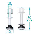 Toilet Hinge Close Coupling Bolts And Nuts Toilets Cistern Seal Pan Rubber Washer 55mm Hole For Thread On Bottom Valve Parts. 