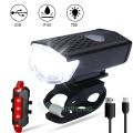 Bicycle Light Rechargeable Front And Back Cycle USB Charge Light Cycling Lamp USB Headlight with Rear Taillight Bicycle Accessories. 