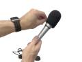 Portable wireless stage microphone windshield dj wind shield mic cover foam microphone sponge. 