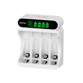 BESTON C9023L 4-Slot LCD Screen Display Fast Charging Charger for AA/AAA 1.2V Ni-MH Rechargeable Battery Supports Mixed Charge. 