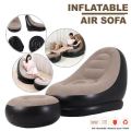 INTIME YT-125 Premium Inflatable Ultra Lounge Relaxing Air Sofa Seat Chair With Small Foot Rest Lounge. 