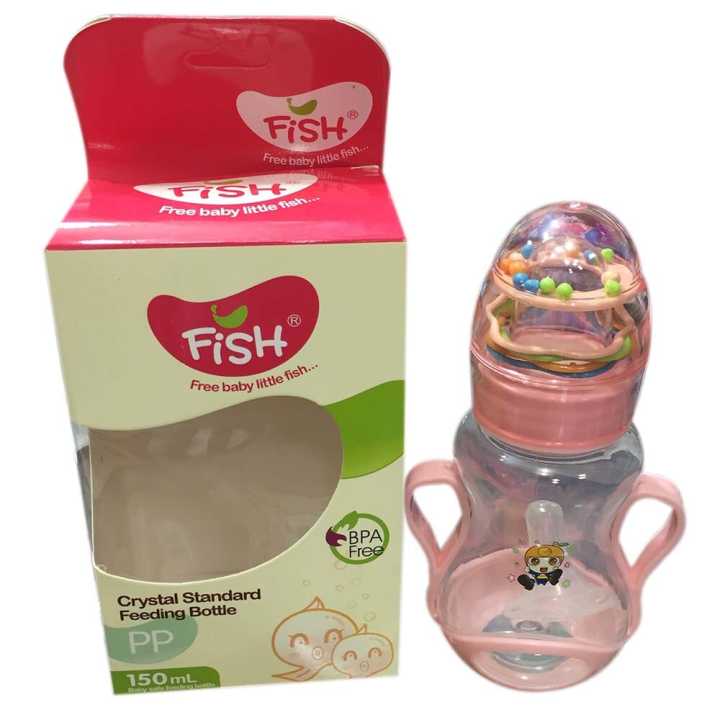 Bpa%20Free%20Fish%20Plastic%20Handle%20Feeding%20Bottle%20150Ml%20With%20Rattle%20Toy%20Lid%20Milk%20Bottle%20-%20Image%202