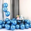 Navy blue Chrome Metallic Balloons for Party 10 pcs 12 inch Thick Latex balloons for Birthday Wedding Engagement Anniversary Festival any Friends & Family Party Decorations-Navy blue. 