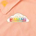 Scratch-resistant Pin Emotional Mood Tracker Brooch Fun Cloud Shape Pin for 7 Days A Week Enamel Lapel Badge Brooch Pin. 