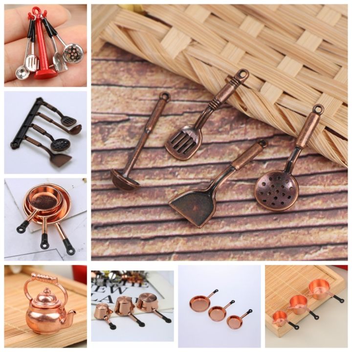 Miniature Cookware Kettle :12 Mini Kitchen Utensils Sets :12 Scale ...