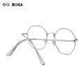 OQ BOGA 4 Colors Unisex Metal Full Rim Fashion Glasses Women Men Outdoor Decorate Eye Protection Octagon Frame Eyewear. 