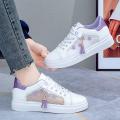2023Spring and Autumn New White Shoes Soft Sole Sneakers Older Children's Flat Junior High School and Elementary School Students Low-Top Girls' Casual Shoes. 