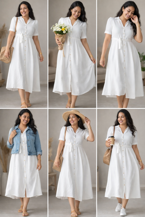 White%20Midi%20Shirt%20Dress%20for%20Women%20%E2%80%93%20Elegant%20Button%20Down%20Summer%20Dress%20with%20Waist%20Tie%20%7C%20Casual%20&%20Office%20Wear%20%7C%20Short%20Sleeve%20Flowy%20A-Line%20Dress%20Perfect%20for%20Daily%20Wear,%20Parties,%20Travel%20&%20Stylish%20Comfort%20-%20Image%202