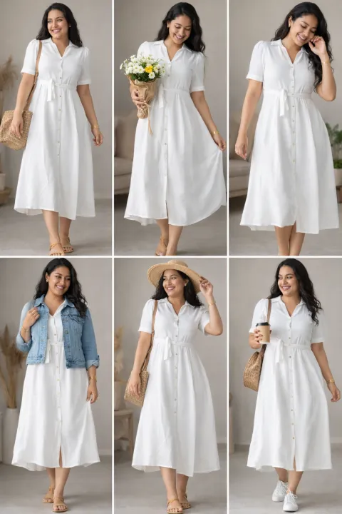 White%20Midi%20Shirt%20Dress%20for%20Women%20%E2%80%93%20Elegant%20Button%20Down%20Summer%20Dress%20with%20Waist%20Tie%20%7C%20Casual%20&%20Office%20Wear%20%7C%20Short%20Sleeve%20Flowy%20A-Line%20Dress%20Perfect%20for%20Daily%20Wear,%20Parties,%20Travel%20&%20Stylish%20Comfort%20-%20Image%202