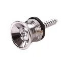 Replacement Guitar Strap Locks Parts Chrome Belt Lock Buttons Buckle Guitar Accessories Silver Black Color. 