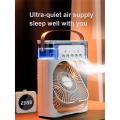 USB Water Mist Fan 7 Colors LED Light Humidification Desk Fan-B. 