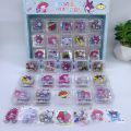 【Exclusive Offer】30pcs Sanrio Cinnamoroll My Melody Kuromi Transparent Peas Stickers Storage Box Children Diy Decorative Materials Stickers. 