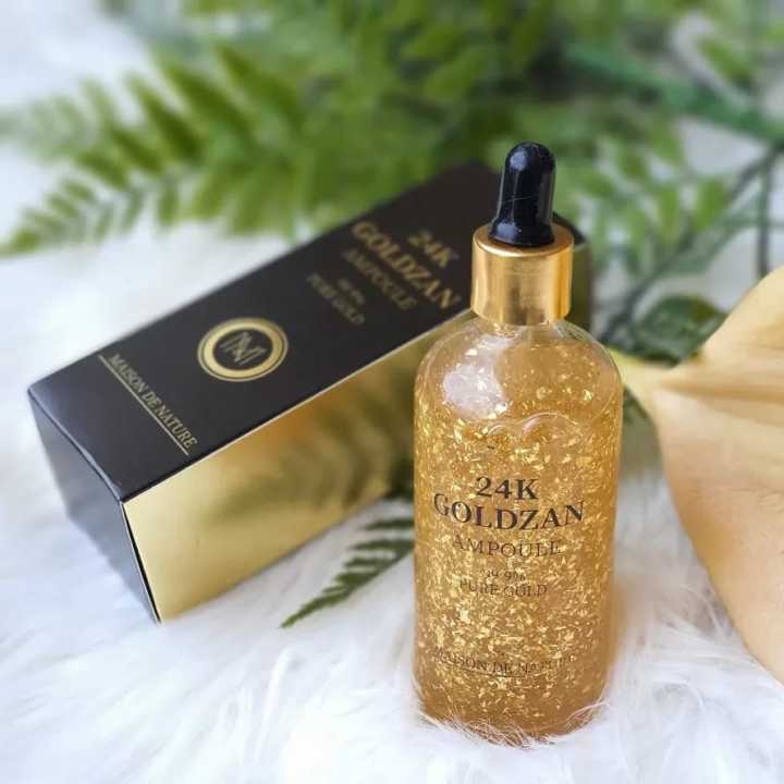 Korea 24K GOLDZAN AMPOULE Serum 99.9% Pure Gold Maison De Nature