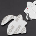 1Pcs Car Metal Badge Sticker Rabbit GTI Logo Decal Decoration For VW GTI Passat b6 Golf Mk4 Mk7 Tiguan Jetta T-ROC Sharan Touran. 