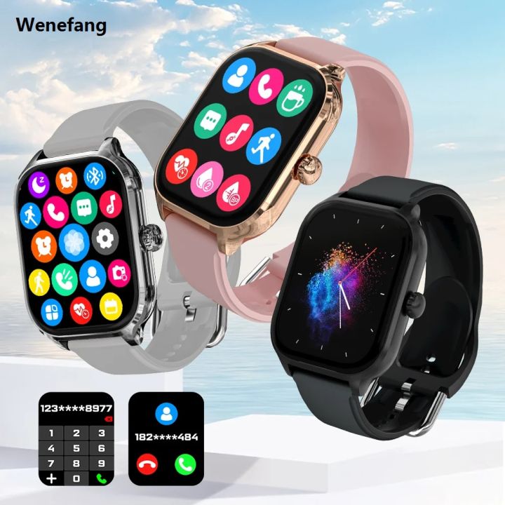 Wenefang LAXASFIT H9 Smartwatch Dial to Answer Calls Calorie Tracking Profesional Heart Rate Blood Oxygen Monitoring Bluetooth Smart Watch