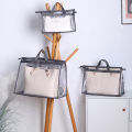 DishyKooker 9pcs Organizer Bags Transparent Hanging Dust Cover Bags Purse Storage Organizer With Zipper Handles (3 Sizes: S/M/L). 