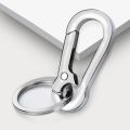 Simple Keychain Metal Car Key Ring Fashion Detachable Carabiner Hook Waist Hanging Key Chain Buckle Men Women Accessories 1Set. 