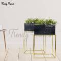 2 Piece Black Rectangle Plant Stand / Flower Pot / plant Stand / Home Deco-ration / Flower Plant Stand / Stand / Pot Stand / plant stand. 
