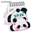Desk Calendar for Students Desk Calendar Cartoon Panda Pattern 2024 Manage Time Plan Tasks Mini Calendar for Home School Office Stand Out Desk Calendar. 
