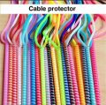 1.4 m Spiral USB Charger Cable Cord Protector Wrap Cable Winder. 