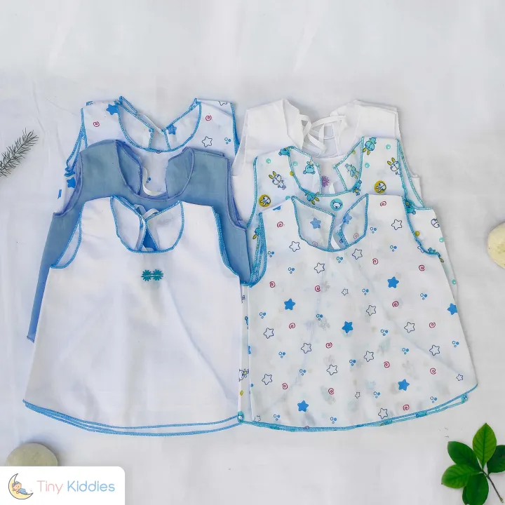 Newborn Baby Frocks 06Pcs 100% Cotton [Hospital Pack Item]