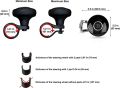 Car Steering wheel Knob Hand Control Handle Rotary Knob Steering Wheel Spinner Grip Handle Ball Au 1170 L. 