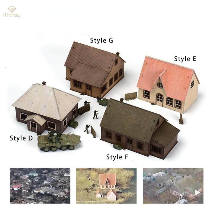 1:72 Scale Architecture Building Model Kits Layout Scenery for Model ...