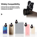 DoomHot Phone Camera Lens Smartphone Mobile Phone Lenses Cell Phone Lens Wide Angle Micro Camera 2 IN 1 Clip Lens Professional Universal Clip Phone Lens for iPhone Huawei Xiaomi Samsung Other Smartphones. 