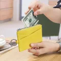 Smart King New Zipper Card Holders for Men and Women Genuine Cow Leather Multifunction Coin Purse. 