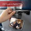 Airplane Mobile Phone Holder Travel Portable Phone Mount Flight Seat Desk Selfie Holding 360° Rotating Collapsable Lazy Stands. 