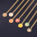 Golden The Seven Deadly Sins Necklace Meliodas Escanor Nanatsu No Taizai Merlin Ban King Gowther Tattoos Logo Pendant Necklace. 