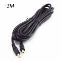 12V Male To Male Power DC Power Cord Adapter Extension Cable 0.5m 1.5m 3m CCTV Camera Extend Wire 5.5*2.5mm Plug Supply. 