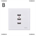 Tre 2/3/4/6 USB Port Wall Charger Outlet AC Power Receptacle Socket Plate. 