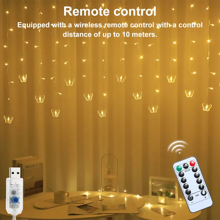 Butterfly%20Curtain%20Fairy%20Lights%20USB%20Plug%20in%20USB%20Window%20Fairy%20Lights%20Dimmable%20&%20Timer%20for%20Room%20Bedroom%20Patio%20Party%20Wedding%20Holiday%20-%20Image%203