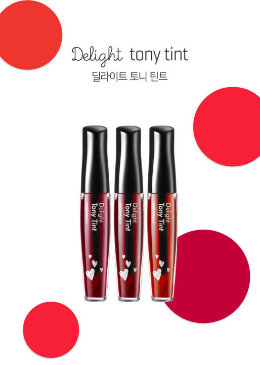 TONYMOLY%20Delight%20Tony%20Tint%202pcs%20s%20Fruit%20Color%20Lip%20Idol%20Long%20Lasting%20Matte%20Gloss%20Cute%20Korea%20Cosmetics%20-%20Image%204
