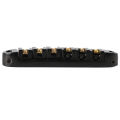 Guitar Roller Saddle Bridge Aluminium Alloy Black Tune Tailpiece Bridge Repl Cus. 