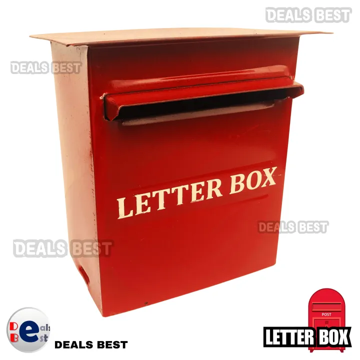Letter%20Box%20Mail%20Box%20Post%20Box%20High%20Quality%20Wall%20Mounted%20-%20Dark%20Red%20-%20Image%203