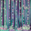 Under the Sea Themed Blue Green Mermaid Birthday Party 3 Rolls Crepe Paper Streamer Hanging Backdrop Baby Shower DIY Decorations. 