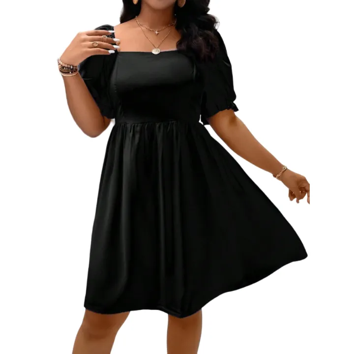 Black%20Short%20Puff%20Sleeve%20Frocks%20For%20Girls%20Silk%20Black%20Mini%20Frock%20Short%20Frock%20Party%20Frocks%20Casual%20Frock%20Black%20Frock%20For%20Ladies%20Gift%20Items%20For%20Love%20Latest%20Frock%20-%20Image%202