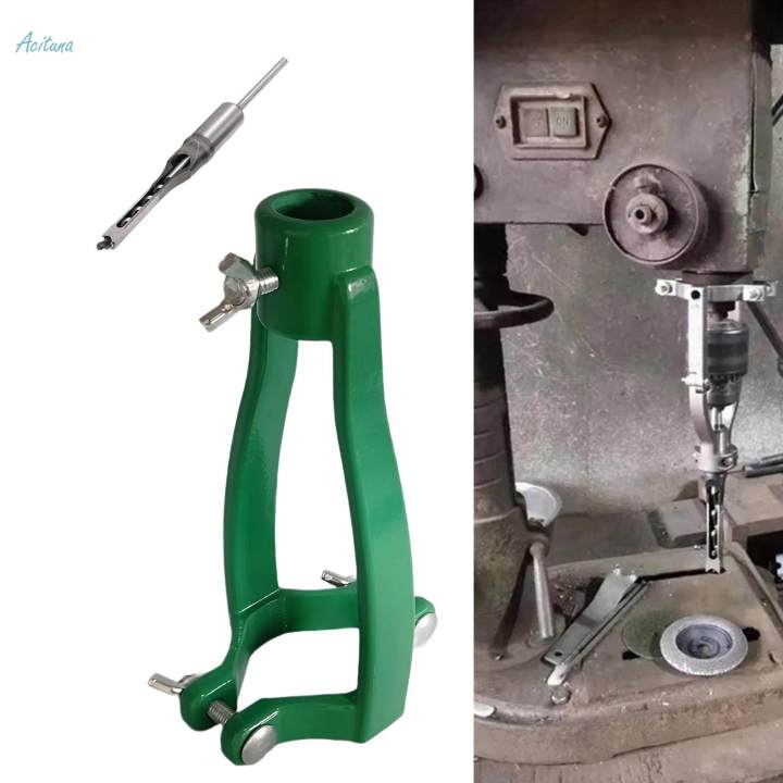 Square Hole Drill Bit Adapter Stainless Steel for Bench Drill Hand Drill 6.4x45x175mm Bit