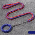 Dog Leash with Adjustable Collar Dog Leash for Walking, Running, Hiking, Nylon Rope Braided Dog Training Leash. 